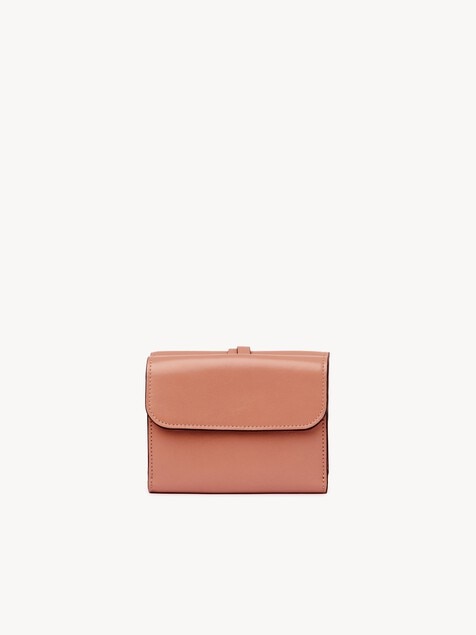 Small Alphabet tri-fold in shiny leather