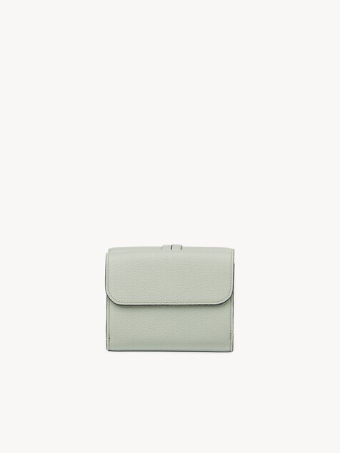 Small Alphabet tri-fold in grained leather