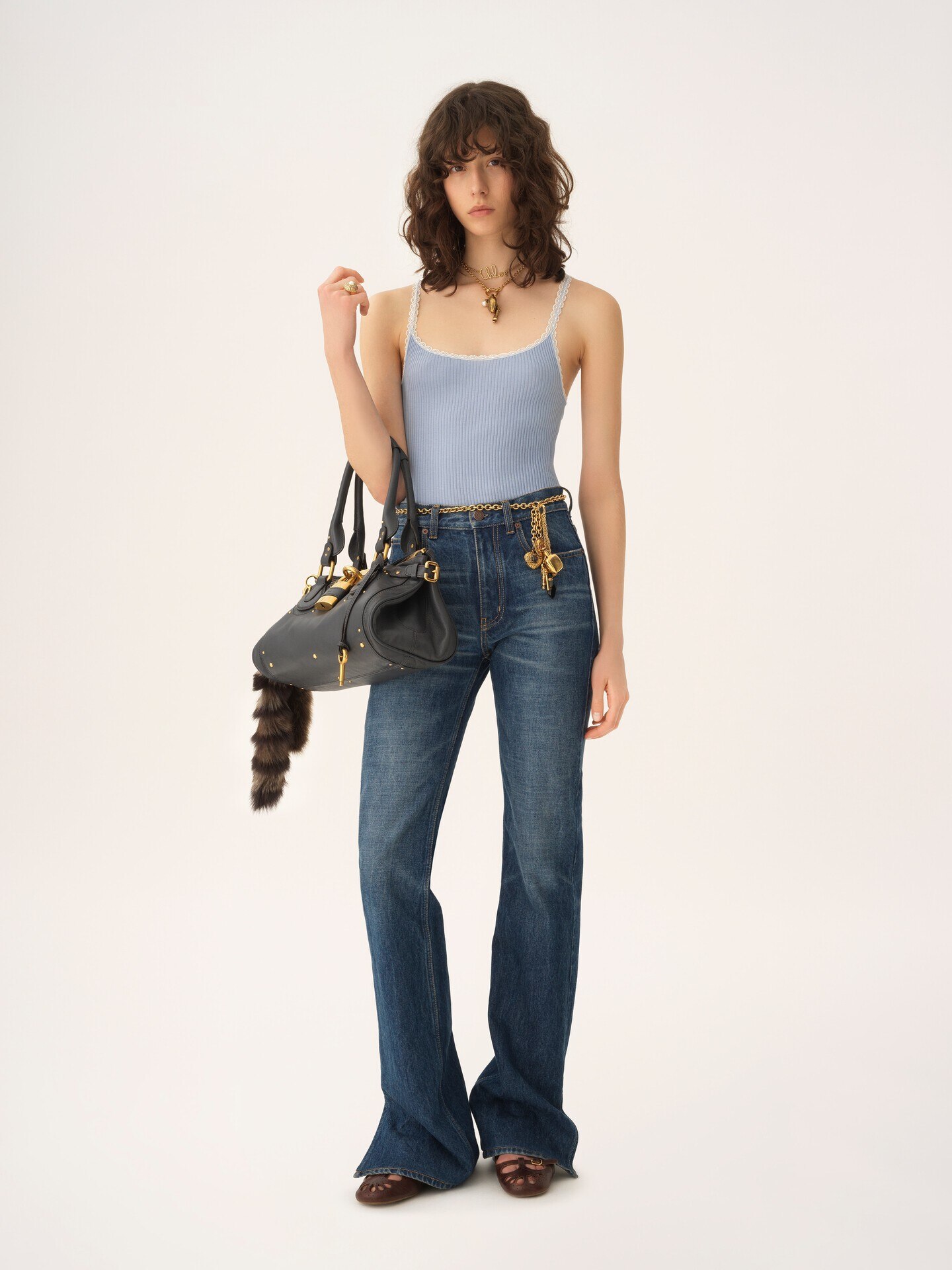 Fitted tank top in cotton - 3