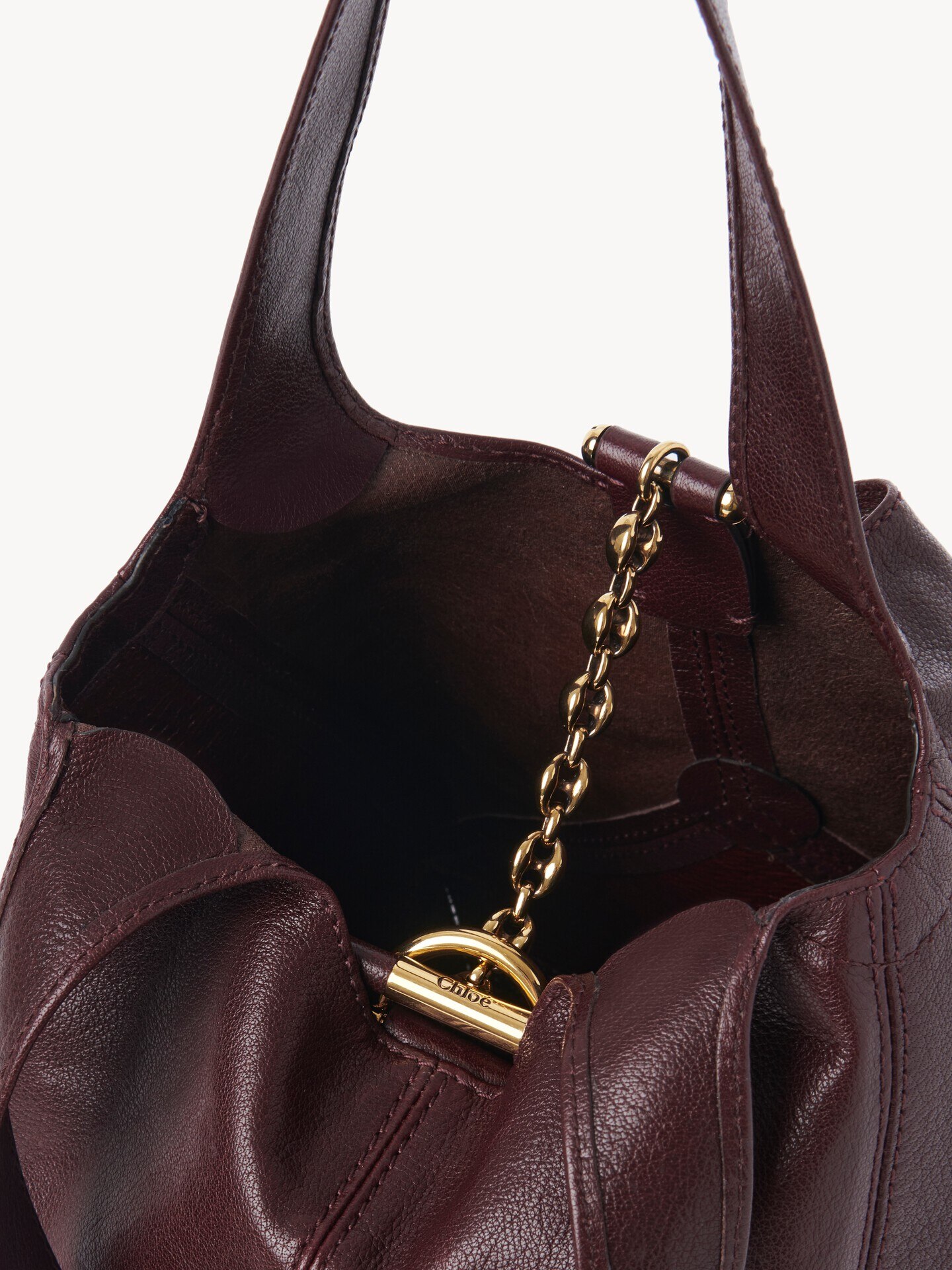 Small Chloé Balloon bag in grained leather - 6