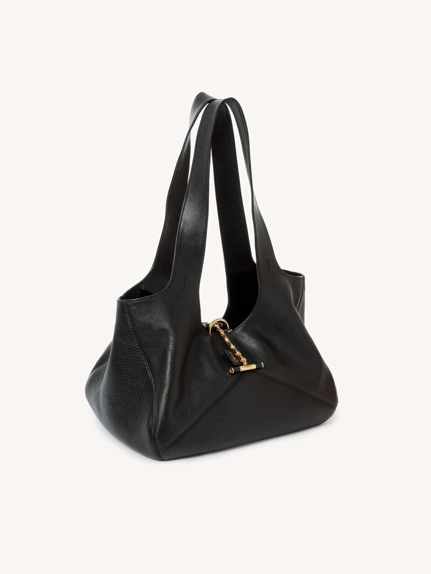 Chloé Balloon east-west tote bag in grained leather - 5