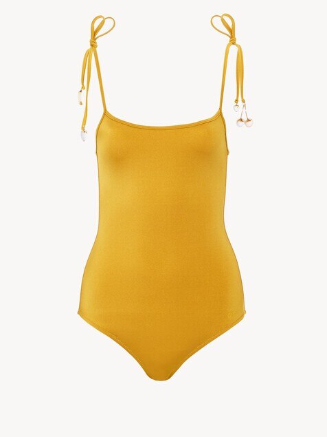 Knotted one-piece swimsuit