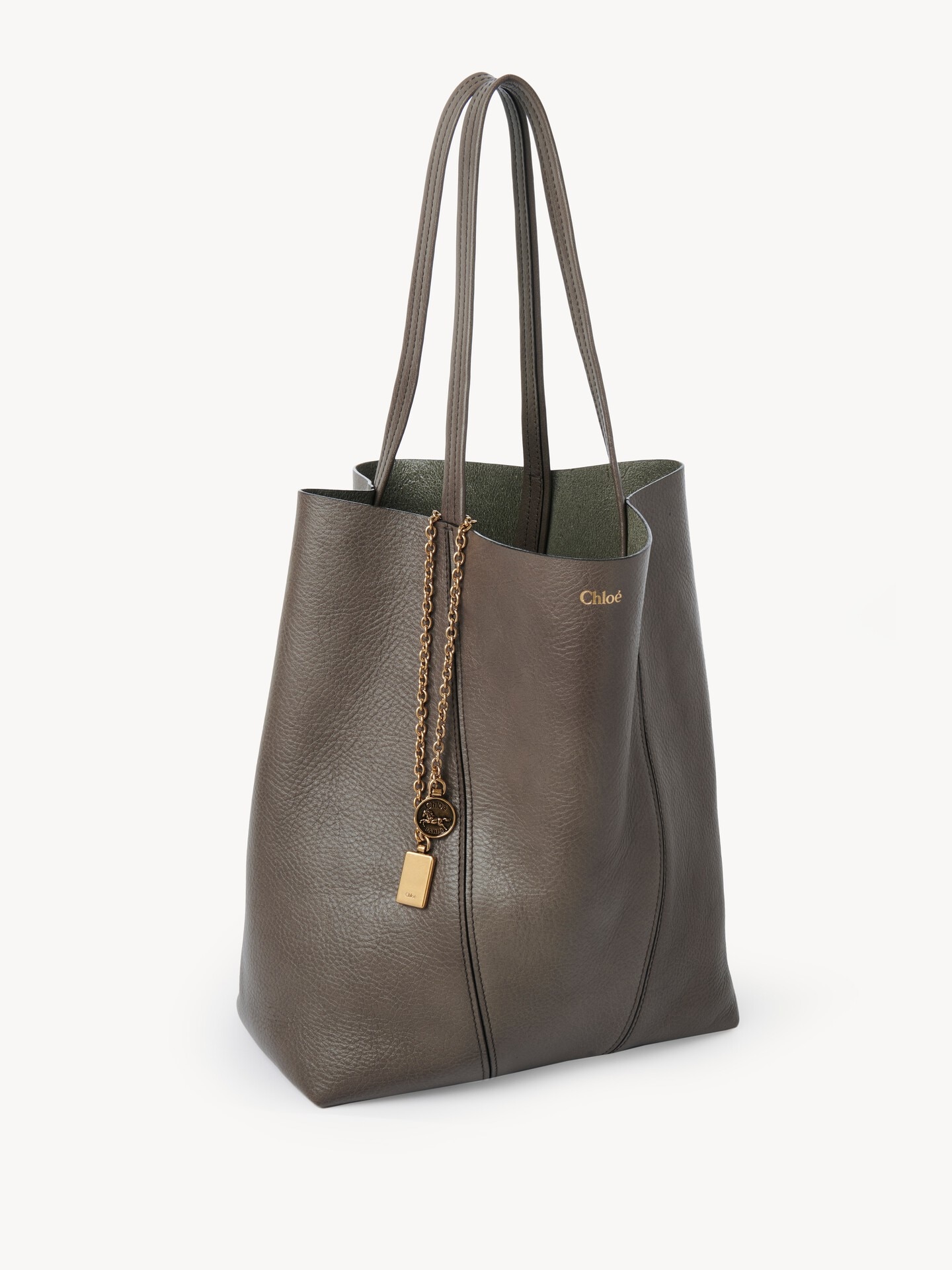 Chloé Spin tote bag in grained leather - 5