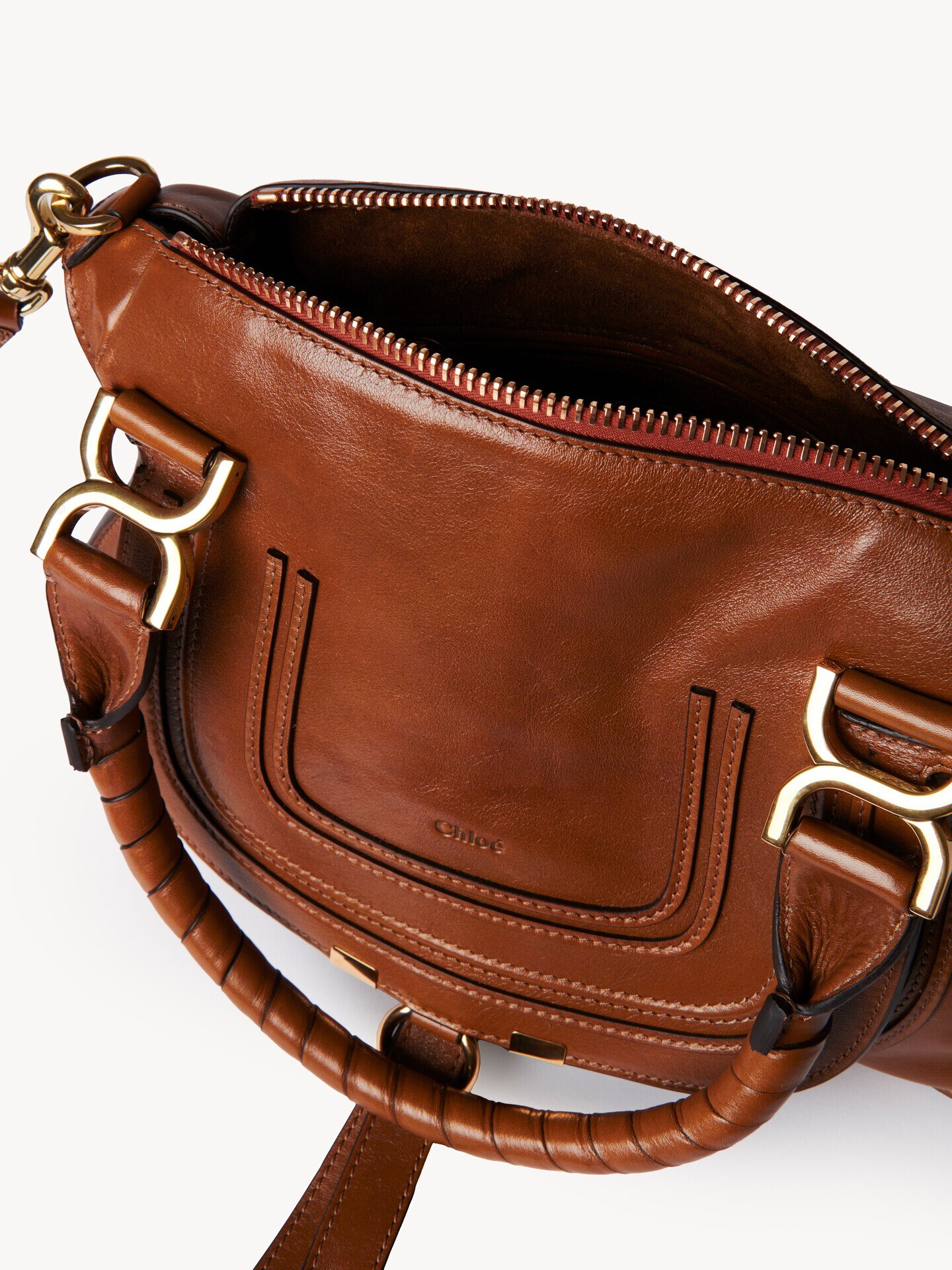 Bolso peque&ntilde;o Marcie de cuero brillante - 5