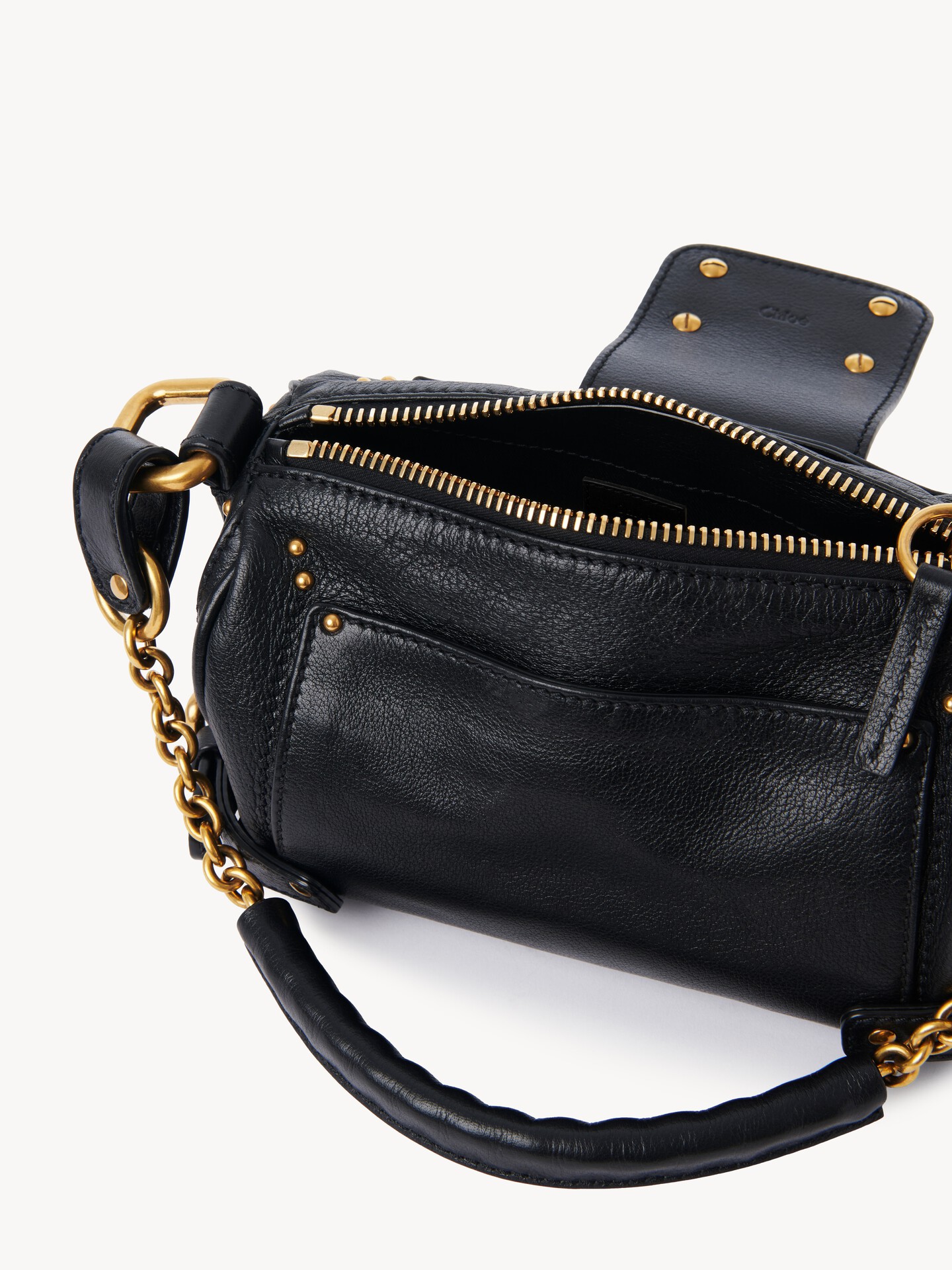 Small Paddington chain bag in grained leather - 8