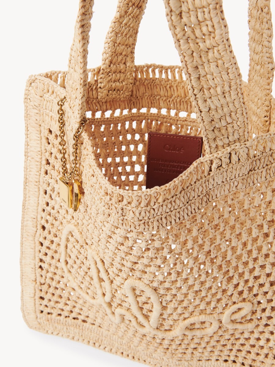 Summer Banana tote bag in raffia - 8