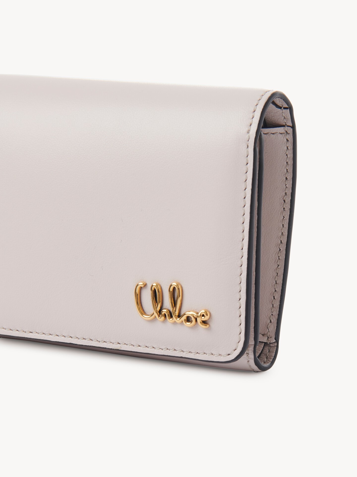 Small Chloé Iconic tri-fold with coin pocket in grained leather - 6