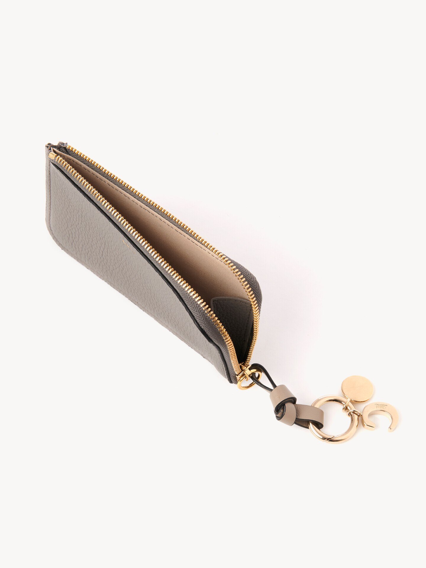 Alphabet wallet in grained leather - 4
