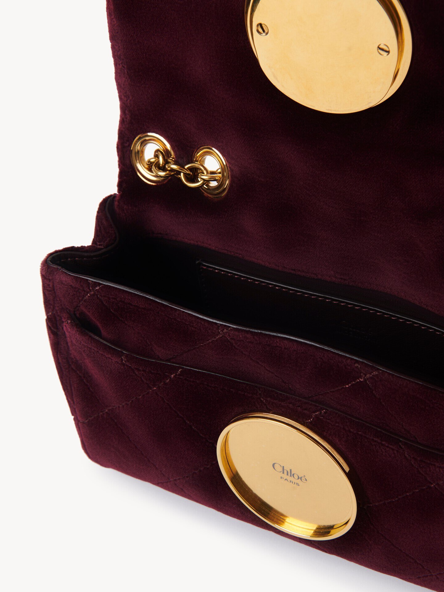 Small Chlo&eacute; Heritage shoulder bag in velvet - 6