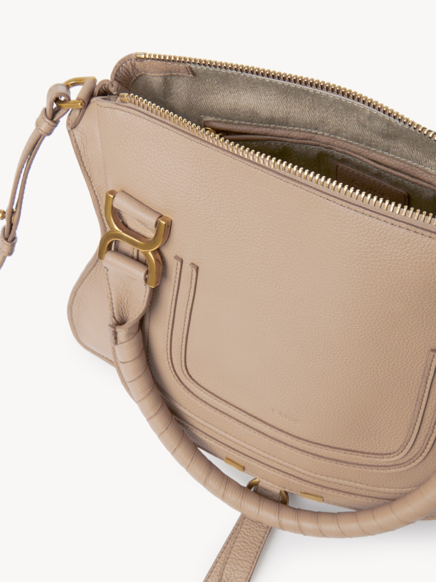 Small Marcie bag in grained leather - 5