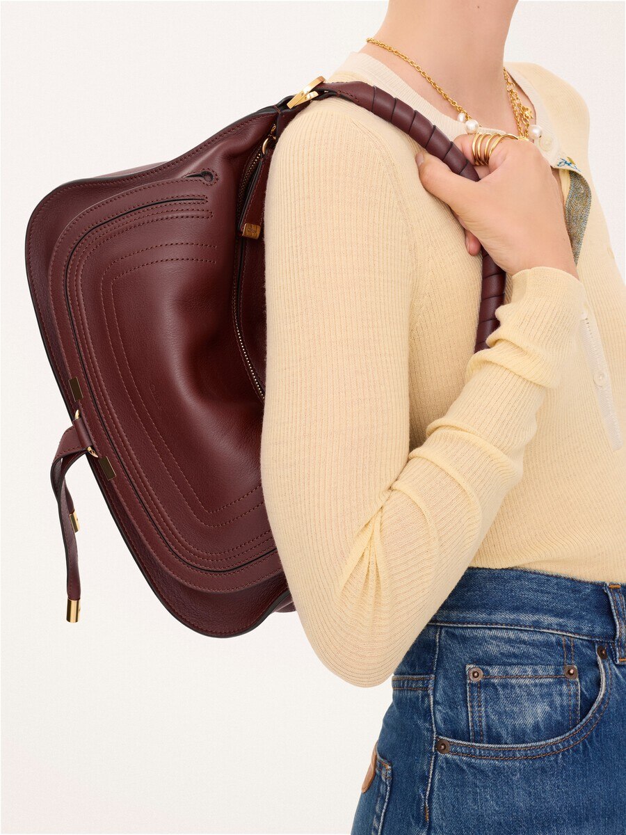 Small Marcie shoulder bag in soft leather - 4