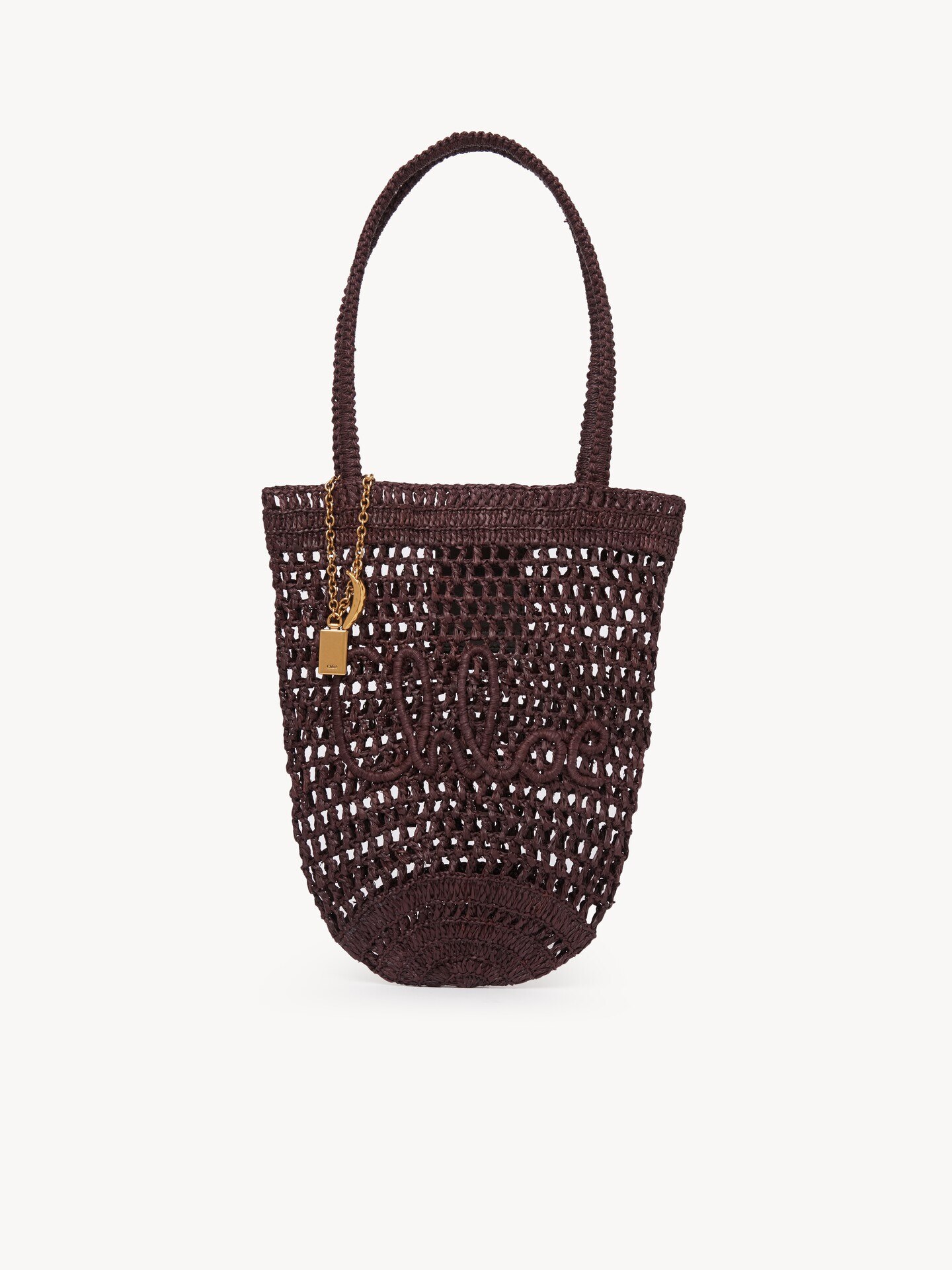 Bolso tote peque&ntilde;o Summer Banana de rafia - 2