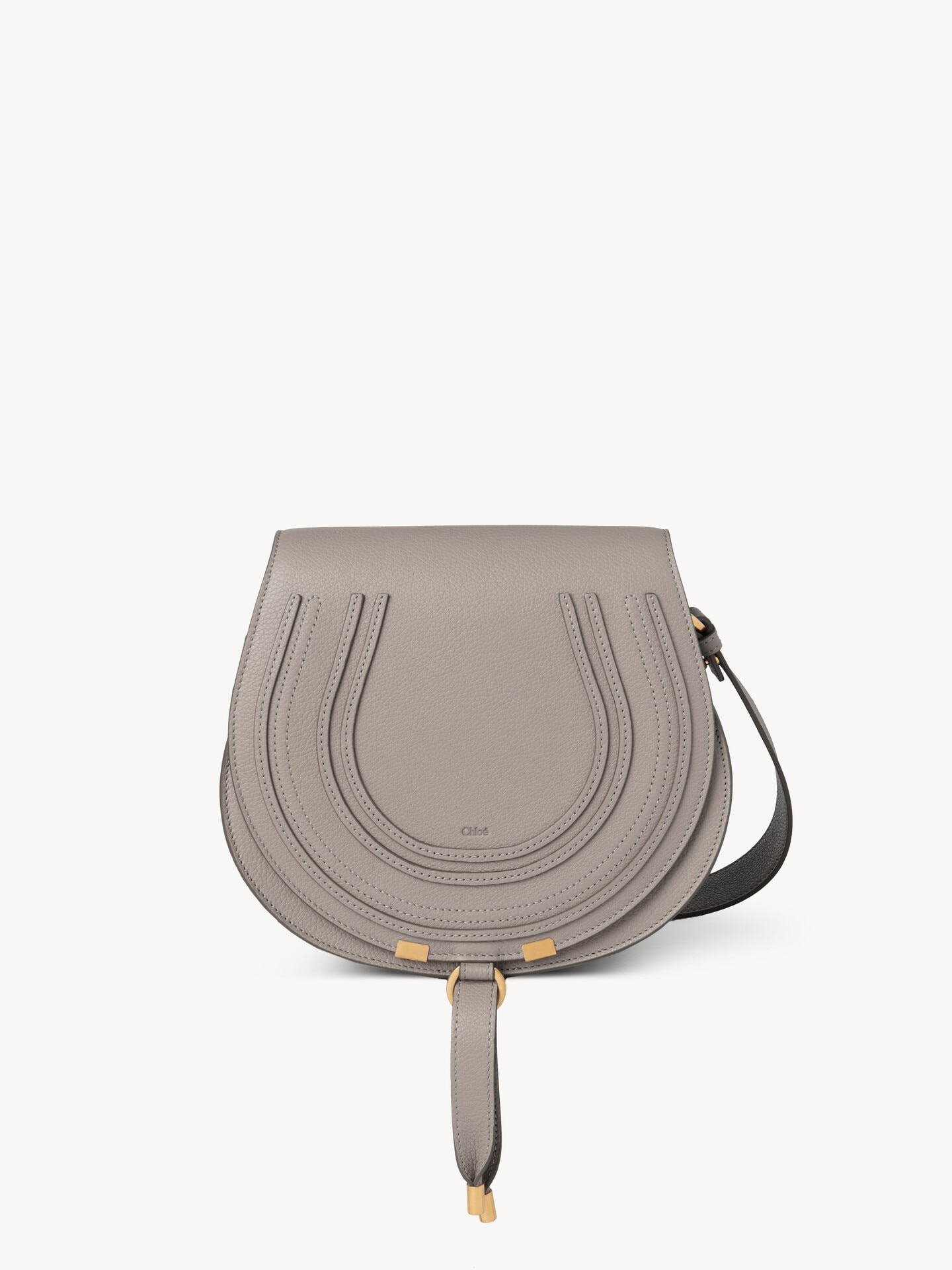 Marcie saddle bag in grained leather - 2