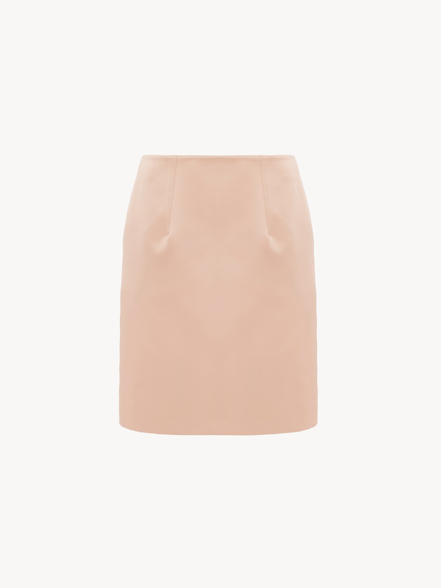 Short pencil skirt in technical duchess satin - 2