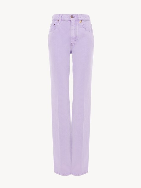 Straight denim jeans