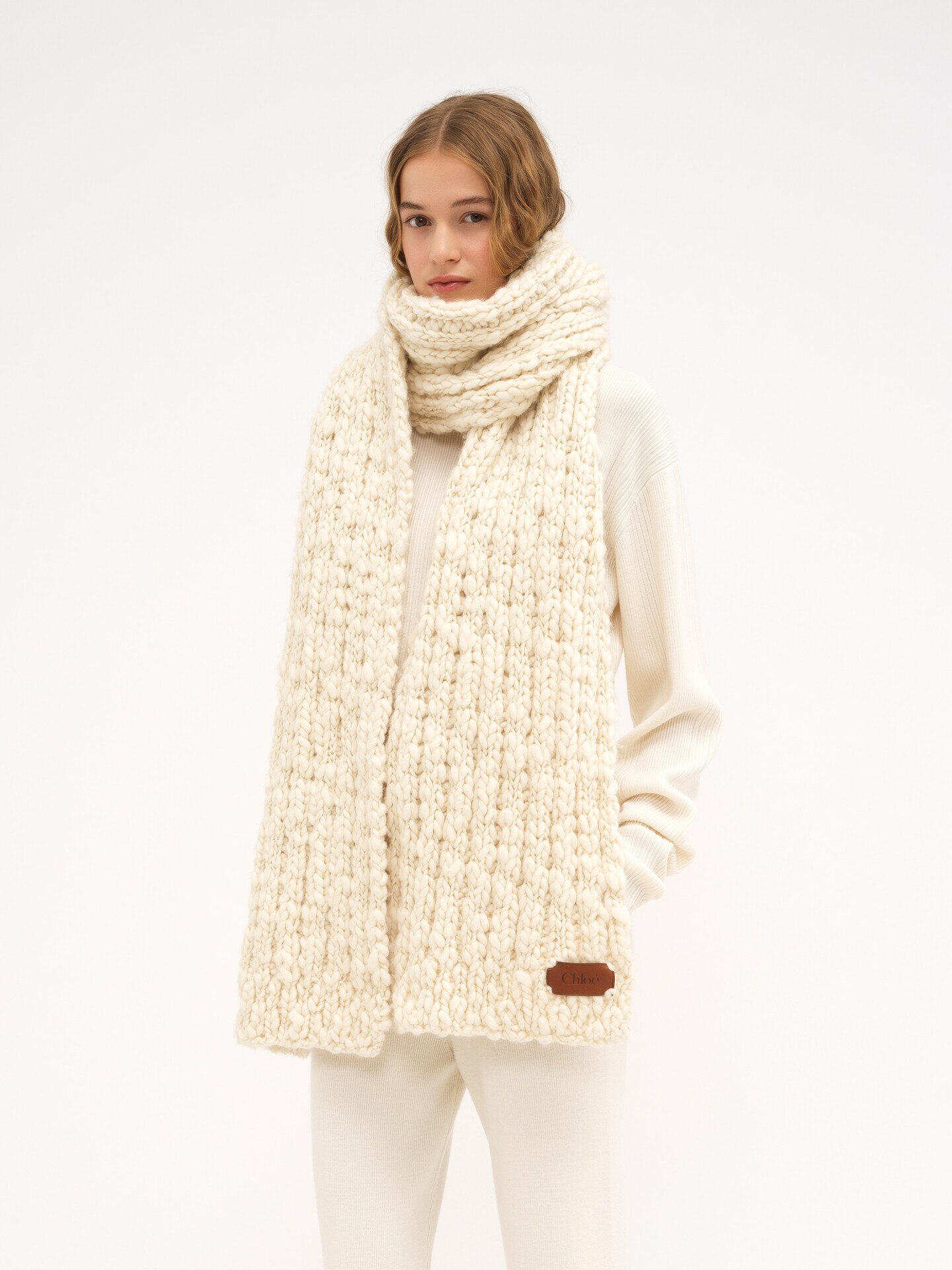 Scarf in extrafine wool & silk - 5