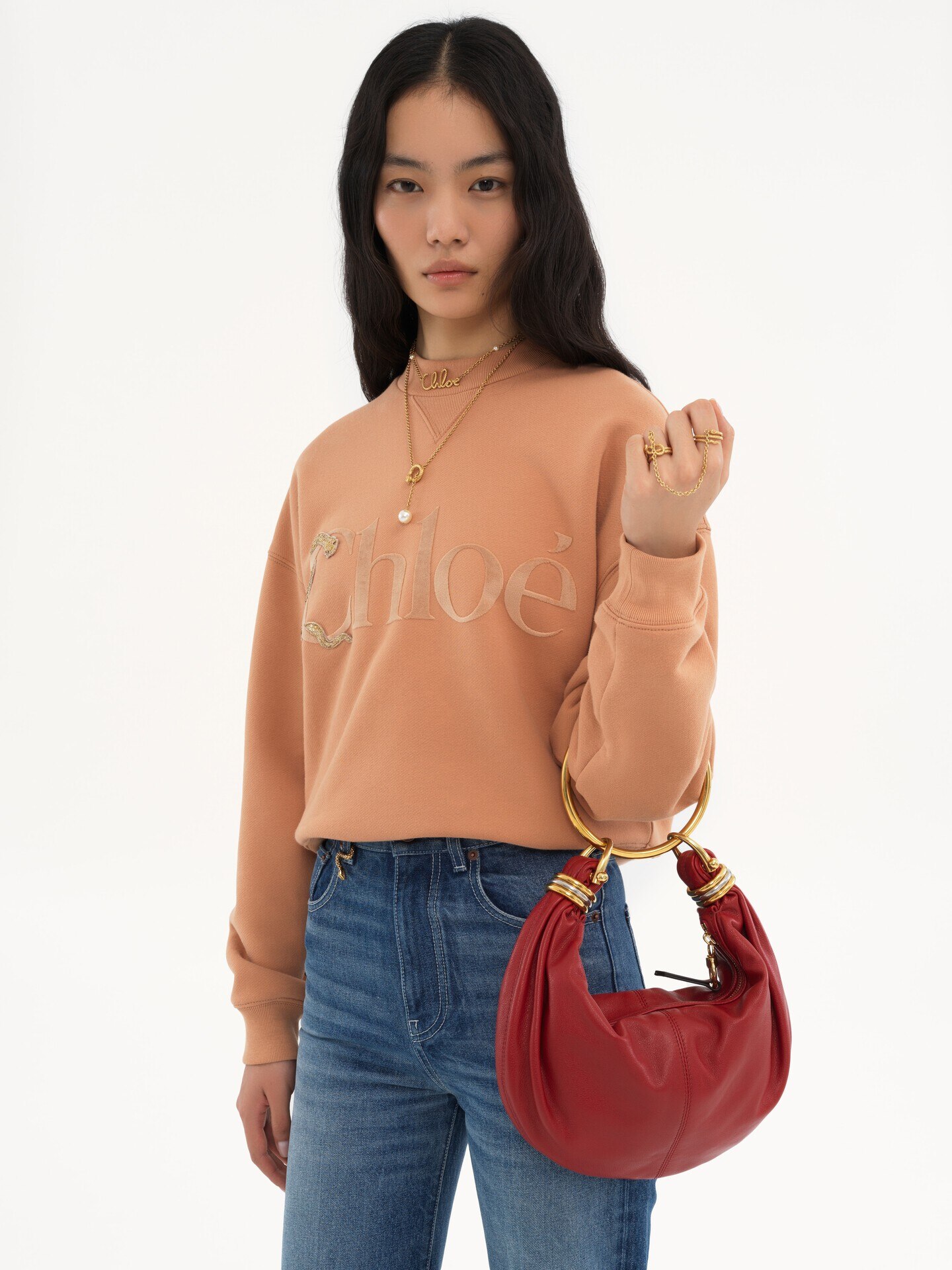 Bolso hobo Bracelet peque&ntilde;o de cuero granulado - 3