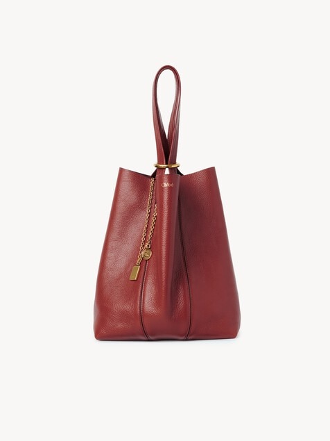 Chlo&eacute; Spin tote bag in grained leather