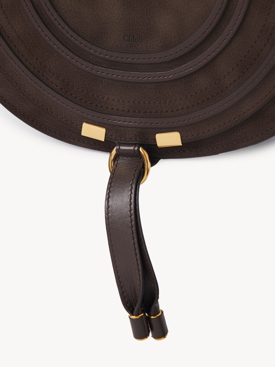 Marcie saddle bag in suede leather - 7