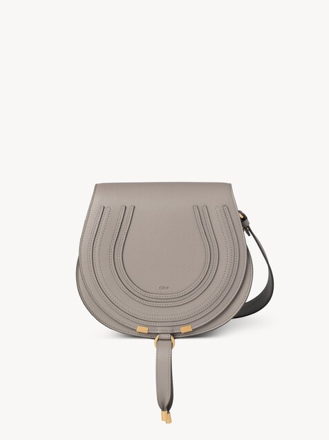 Marcie saddle bag in grained leather