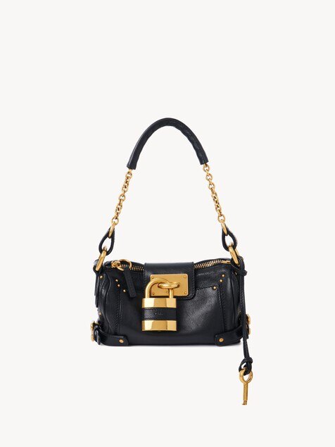Bolso peque&ntilde;o de cadena Paddington de cuero granulado
