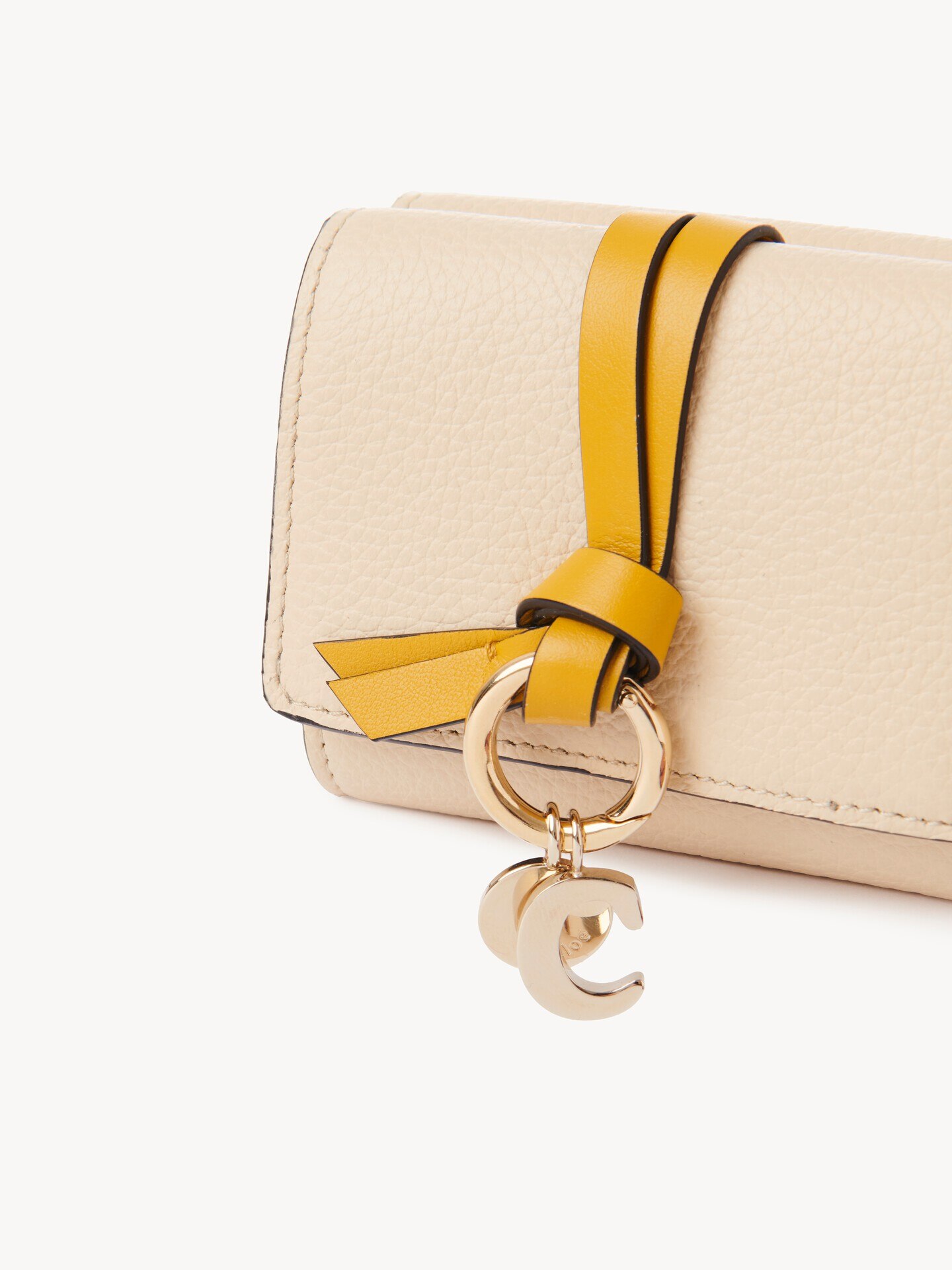 Small Alphabet tri-fold in grained leather - 6