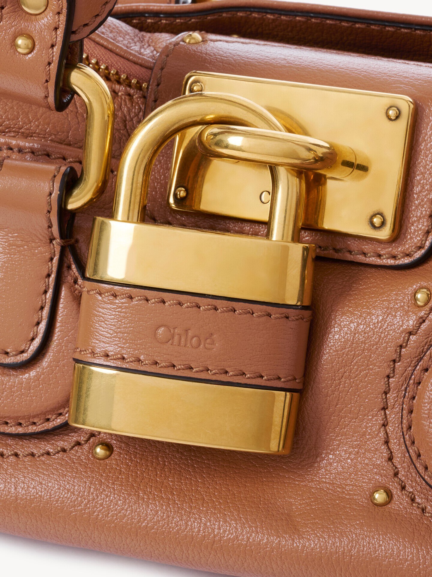 Small Paddington bag in grained leather - 7