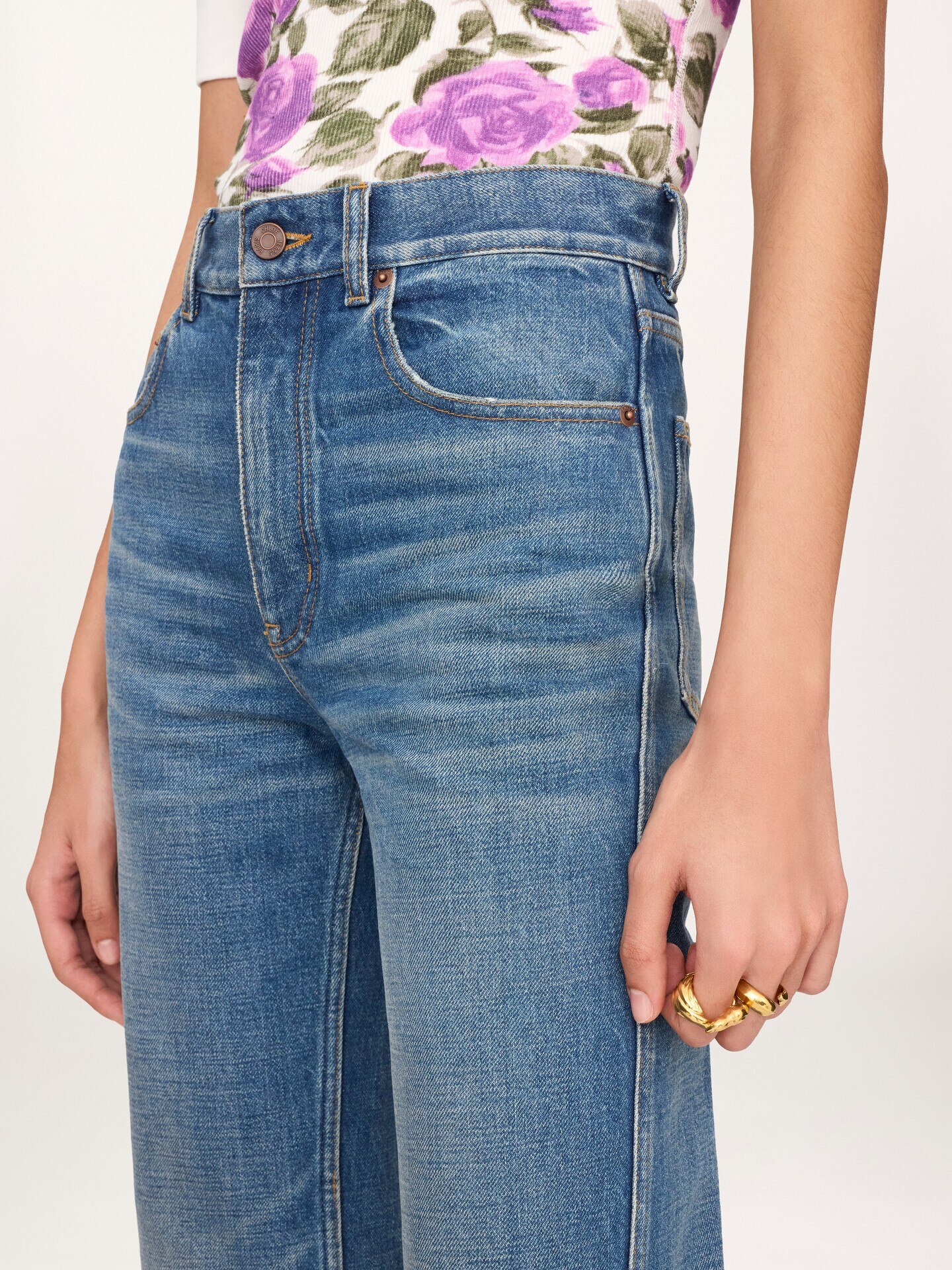 Straight denim jeans - 6