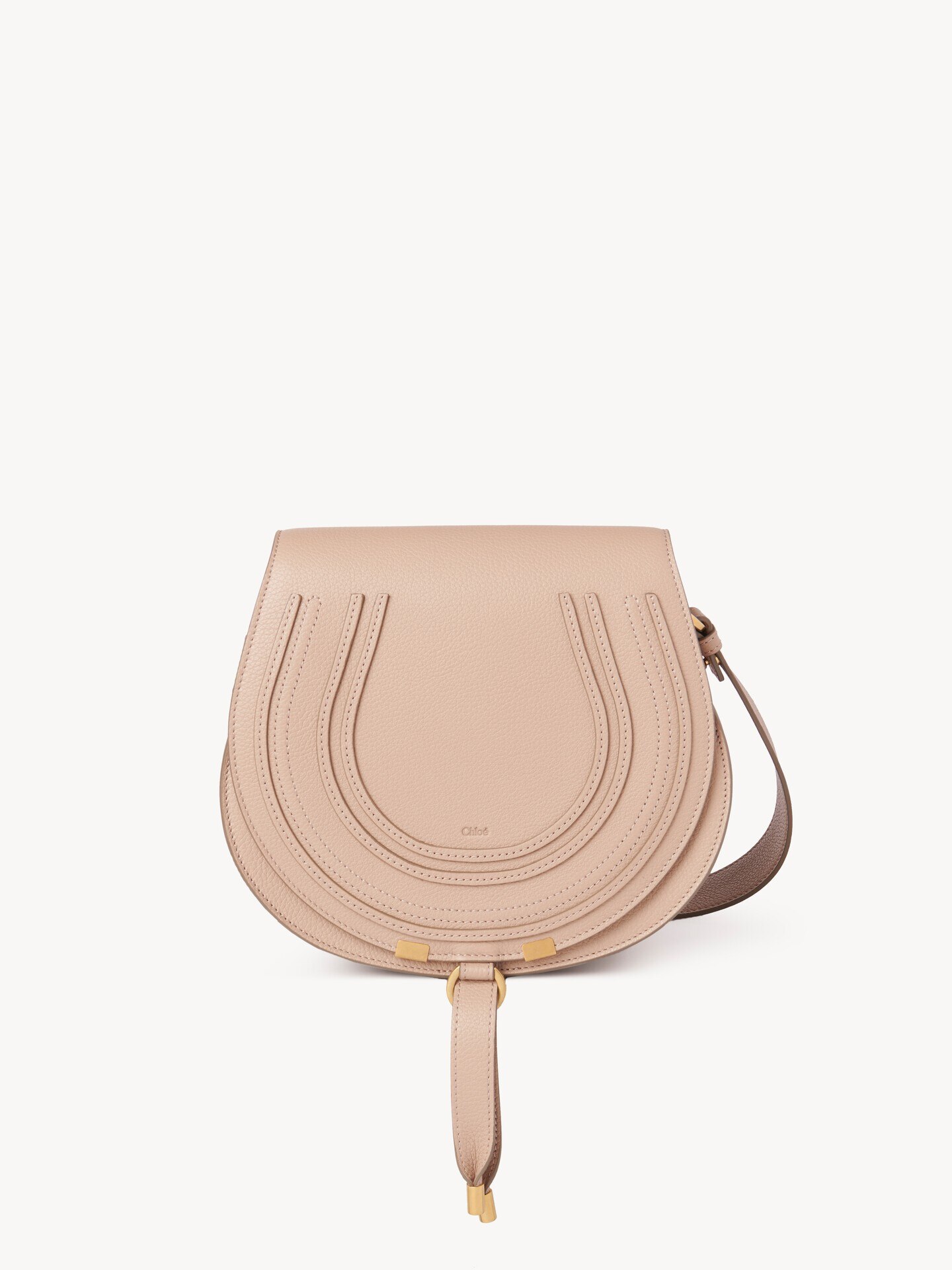 Bolso saddle Marcie de cuero granulado - 2
