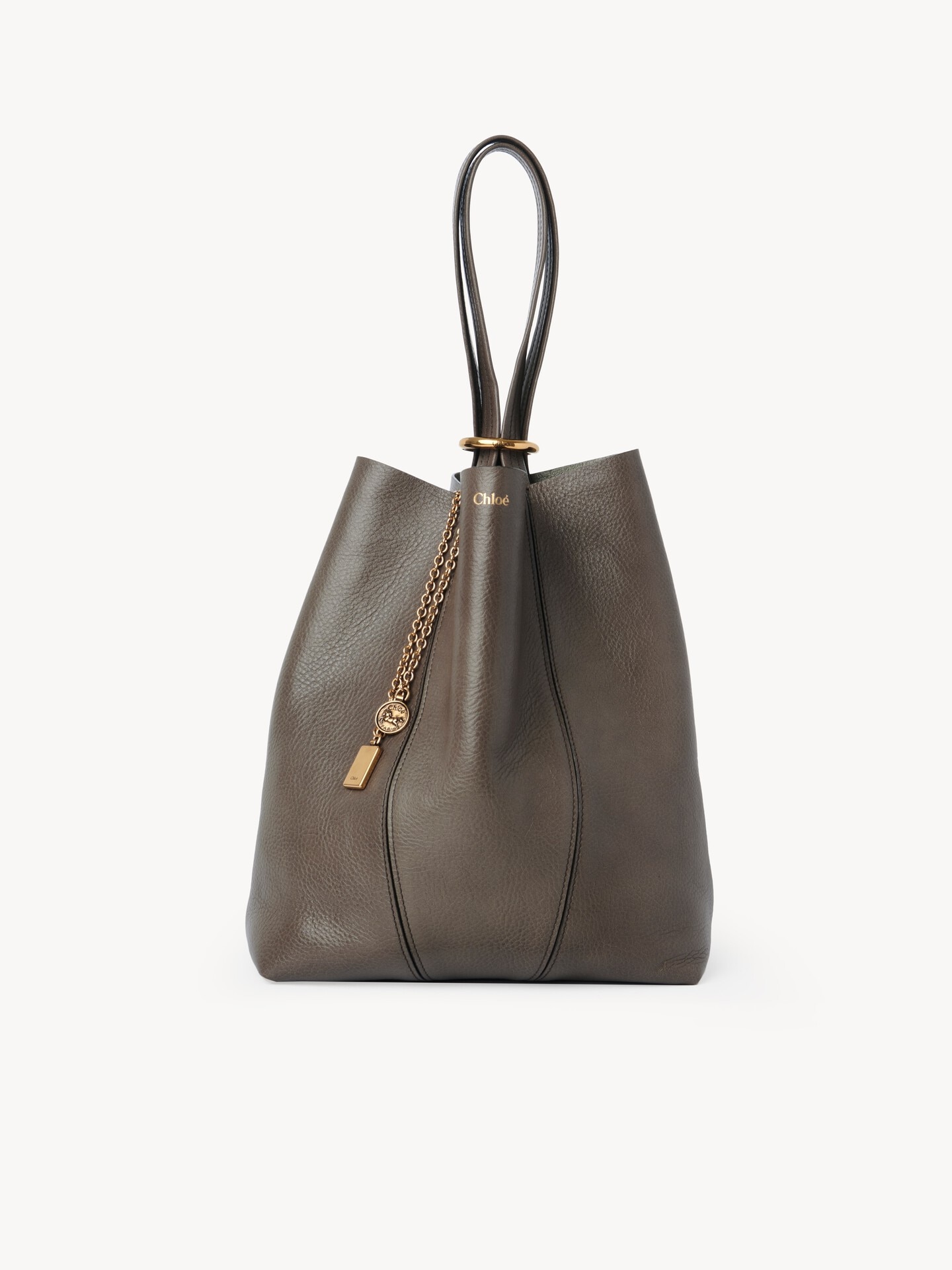 Chloé Spin tote bag in grained leather - 3