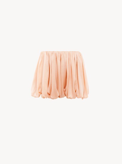 Mini bloomer shorts in silk charmeuse