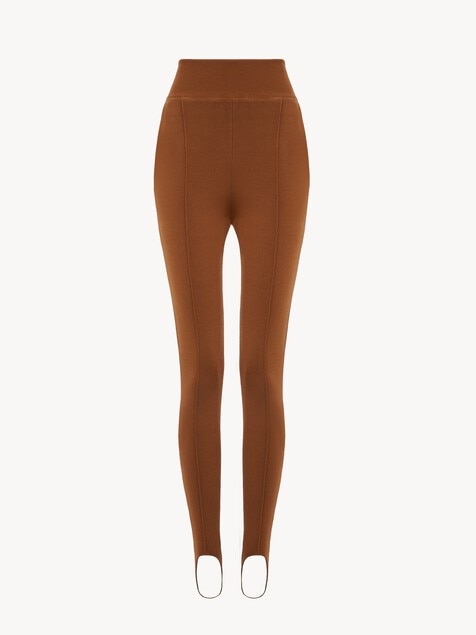 Pantalones de estribos de punto jacquard