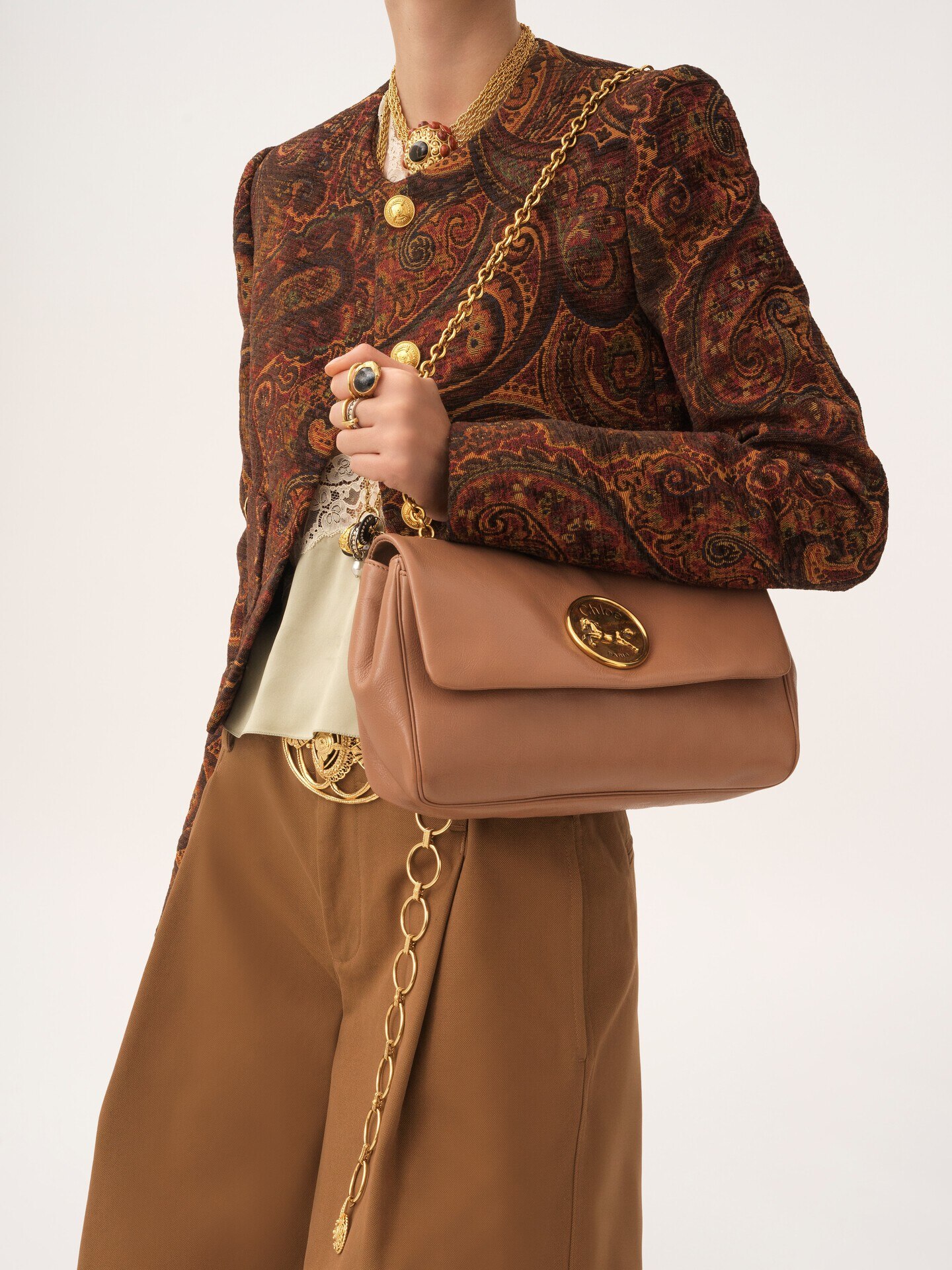 Chloé Heritage shoulder bag in grained leather - 3