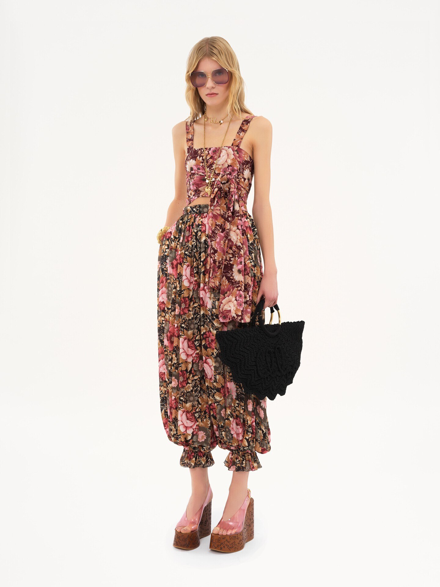 Fluid pleated trousers in silk charmeuse - 3