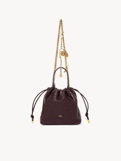 Mini Chloé Icons shoulder bag with chain in soft leather