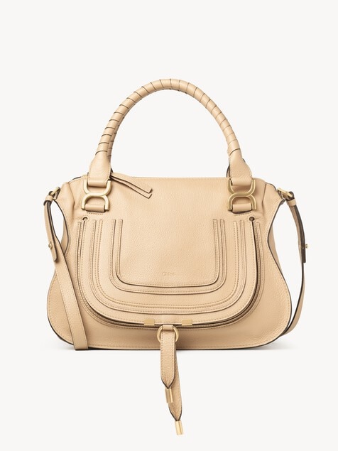 Bolso Marcie de cuero granulado