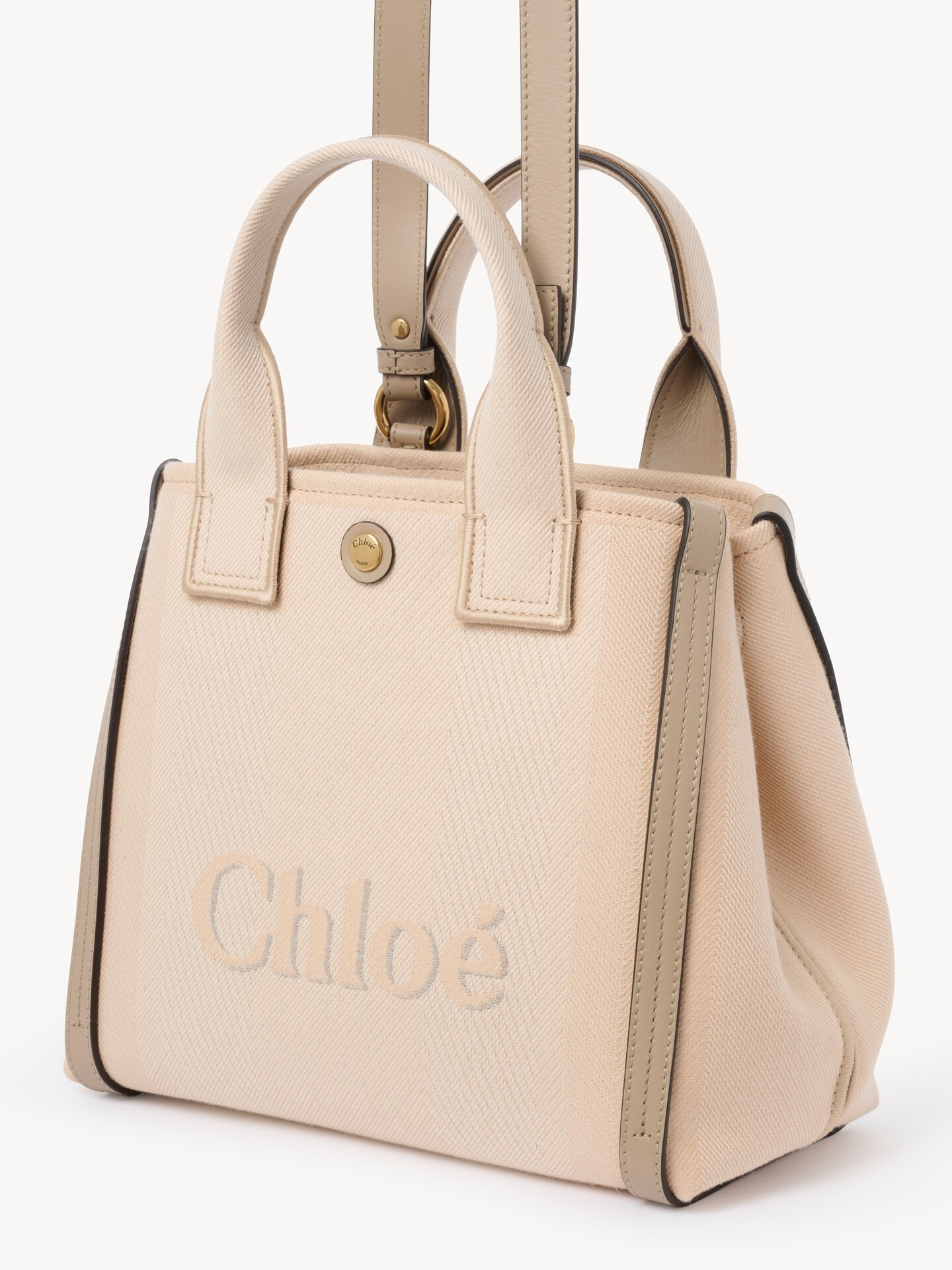 Small Chloé Carry tote bag in canvas - 4