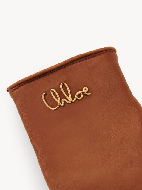 Guantes Chlo&eacute; Iconic de cuero