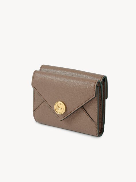 Monedero tarjetero Envelope peque&ntilde;o de cuero granulado