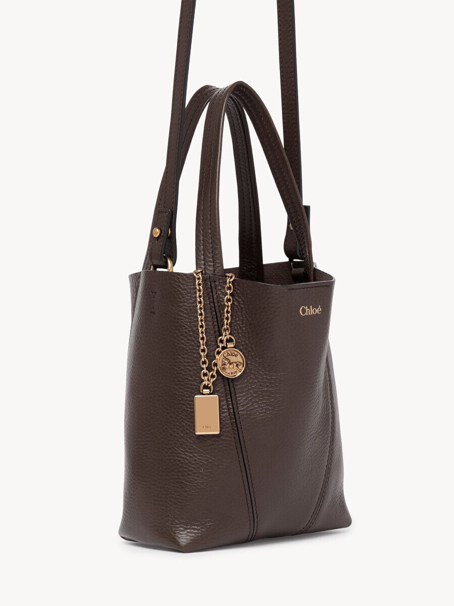 Bolso tote peque&ntilde;o Chlo&eacute; Spin de cuero granulado - 5