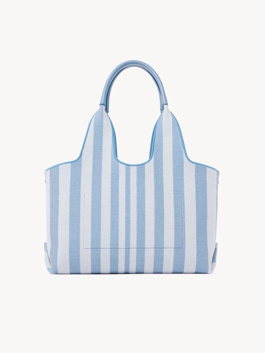 Chlo&eacute; Stripy east-west tote bag in jacquard - 6