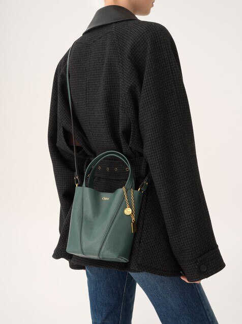 Small Chlo&eacute; Spin tote bag in grained leather