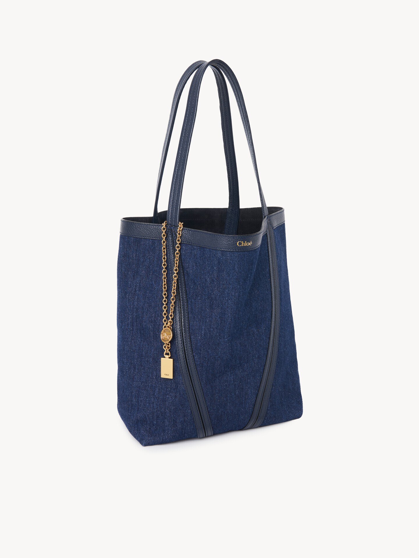 Chloé Spin tote bag in denim - 6
