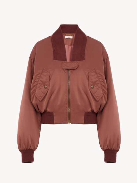 Chaqueta bomber de nailon