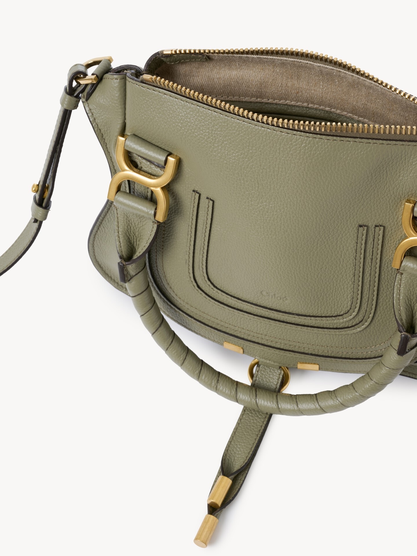 Small Marcie bag in grained leather - 6