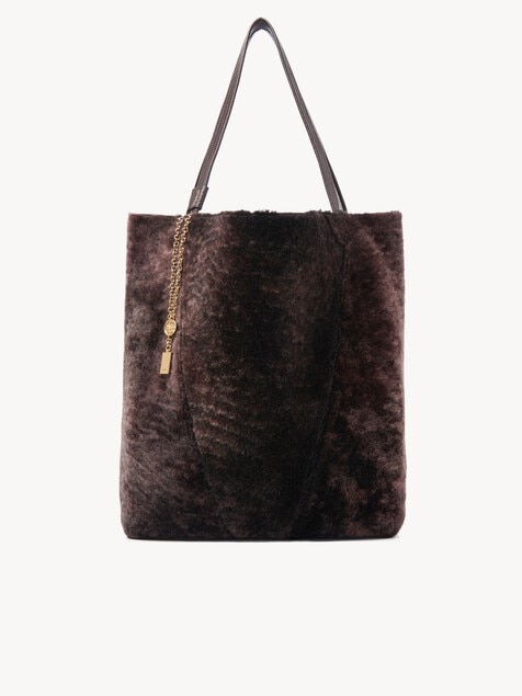Bolso tote Chlo&eacute; Spin grande de cuero de borrego