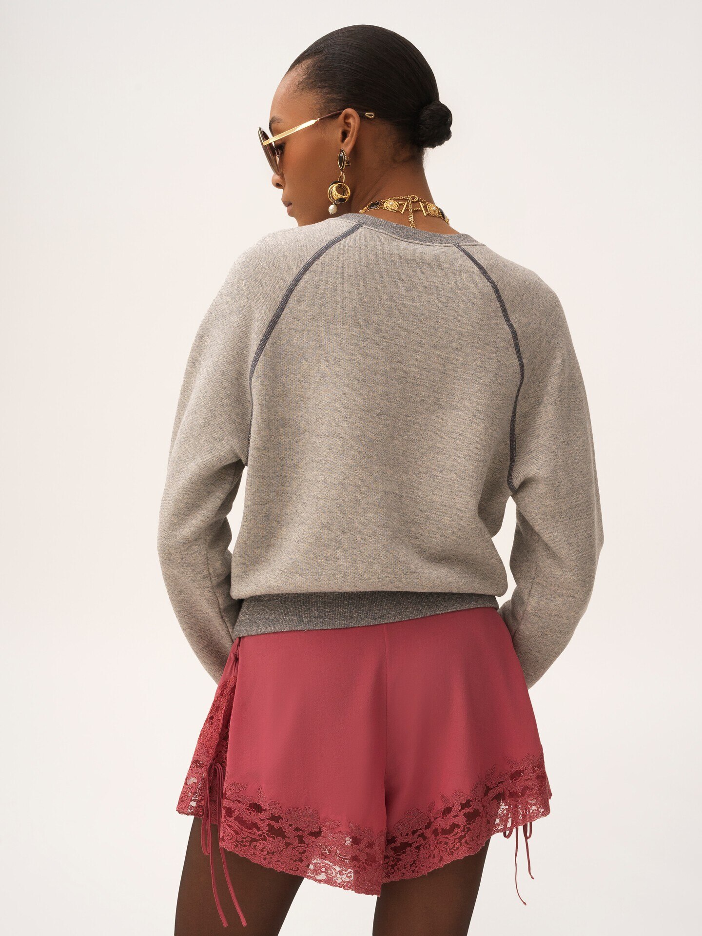 Logo jumper in cotton fleece mix - 5