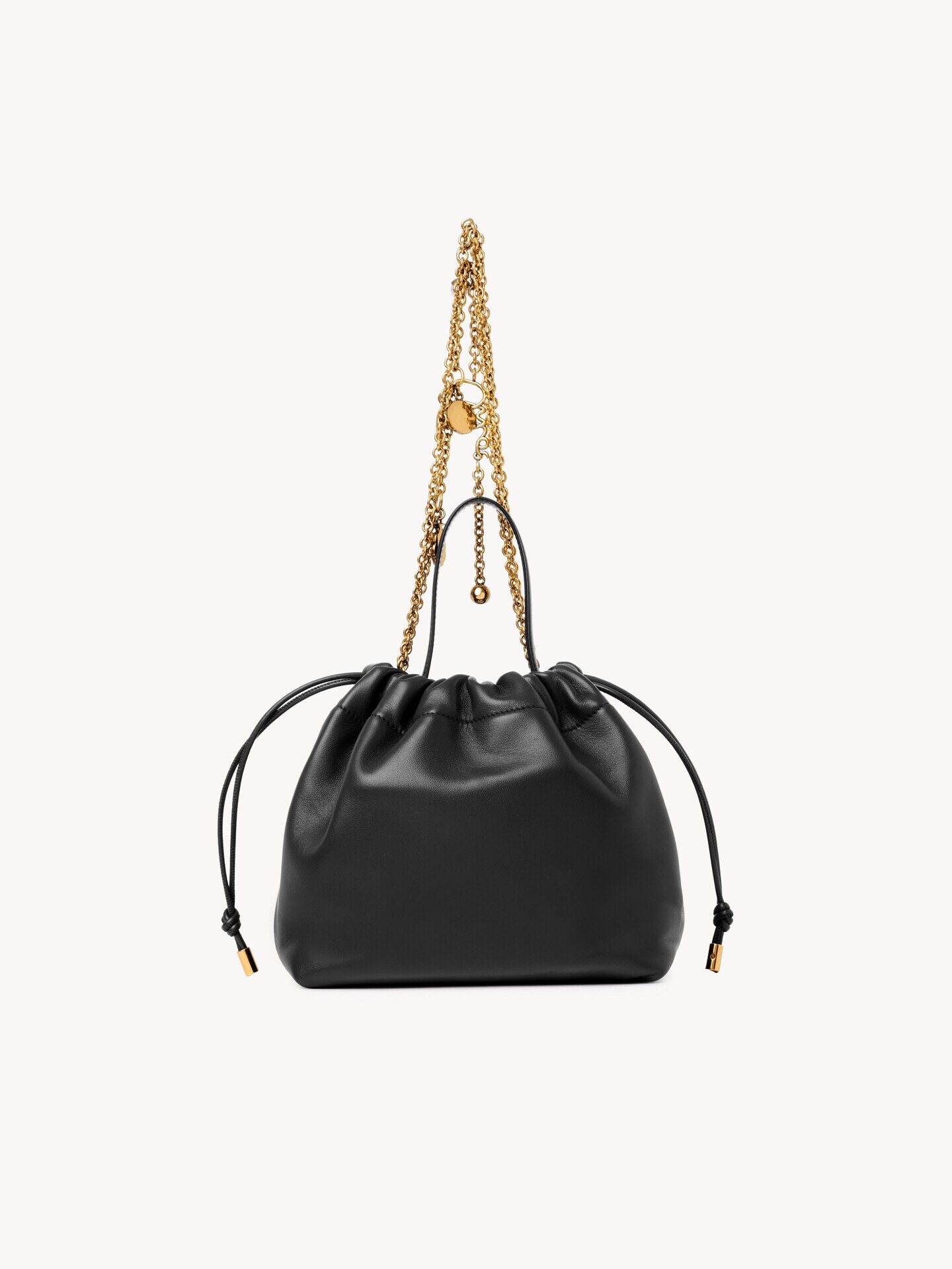 Bolso de hombro peque&ntilde;o Chlo&eacute; Icons con cadena de cuero suave - 5