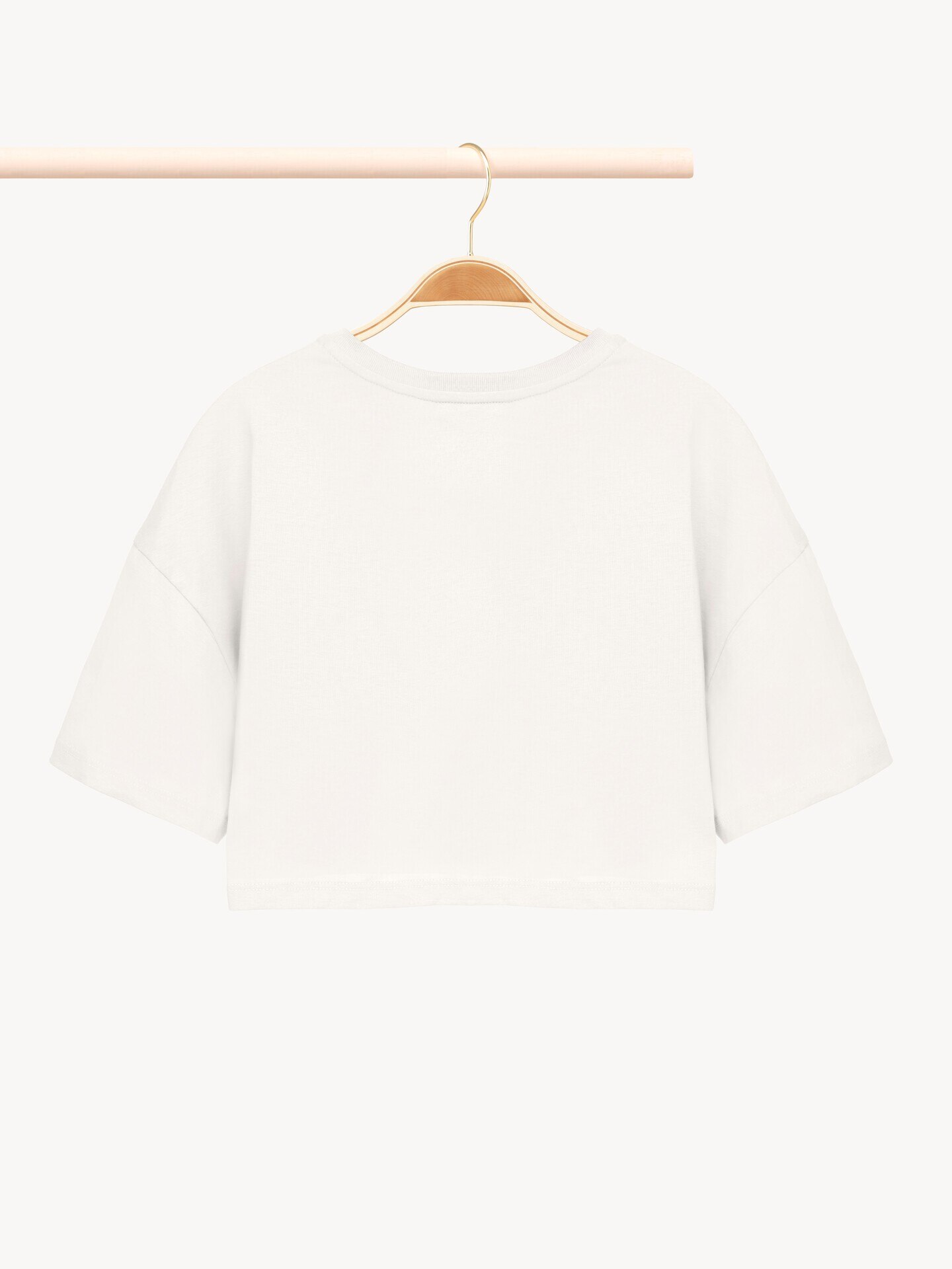 Camiseta cropped con logotipo infantil - 3