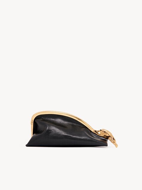 Small Eden Treasures clutch in leather